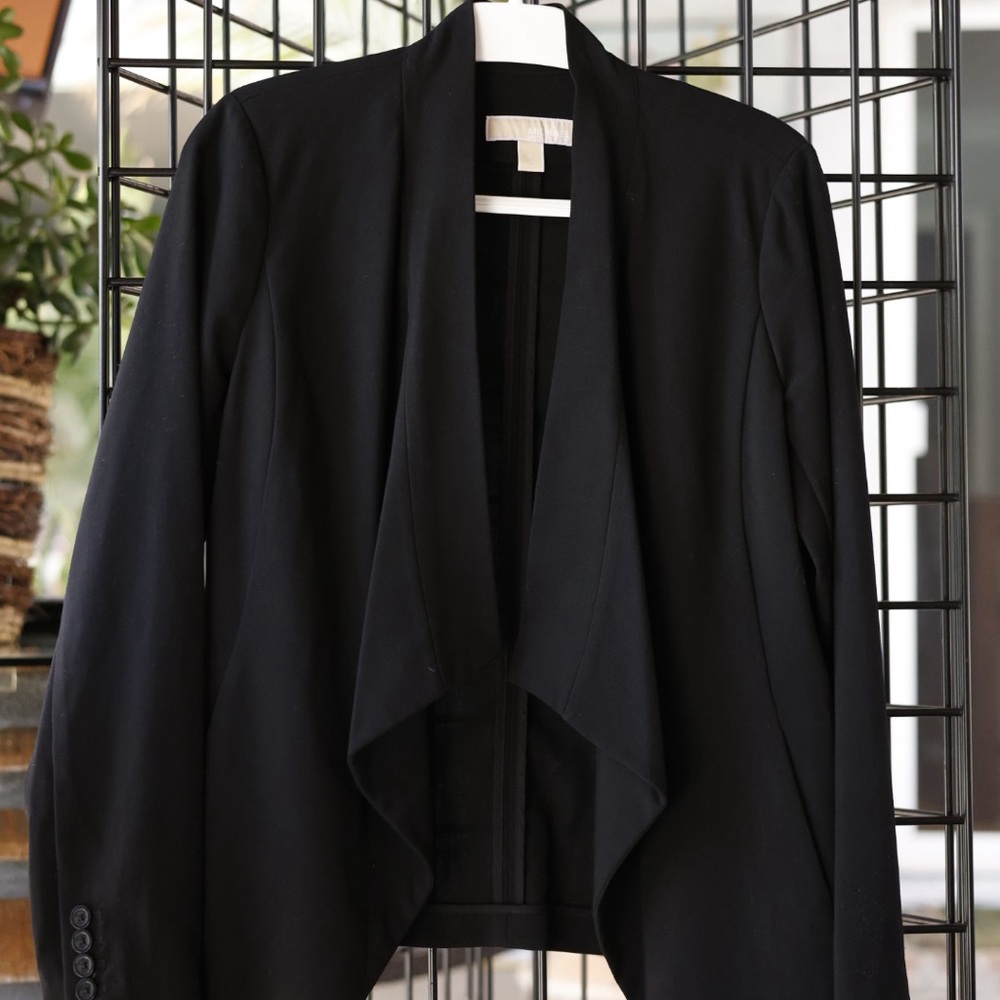 Michael Kors Women’s Black Open Front Blazer – Size Small